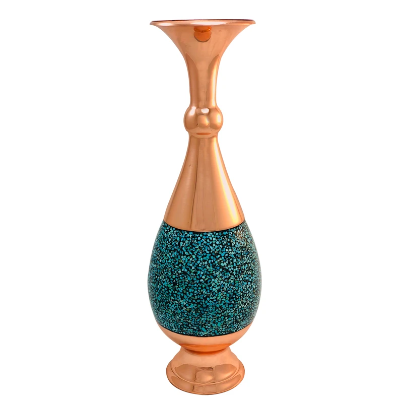 خرید گلدان صراحی فیروزه‌کوب اصفهان | صنایع دستی هنر روح اصفهان