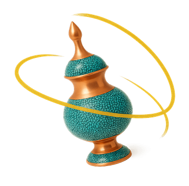 نماد فیروزه کوبی بنر سایت هنر روح اصفهان