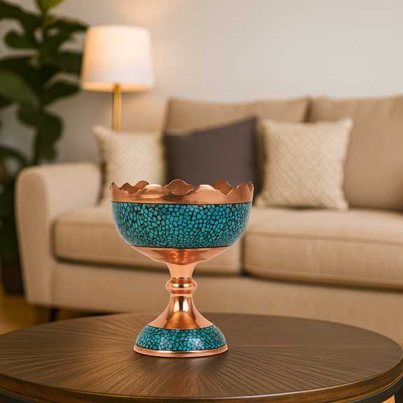 Firoozeh Kub Lab Dalberi Nut Bowl – Isfahan Rooh Art