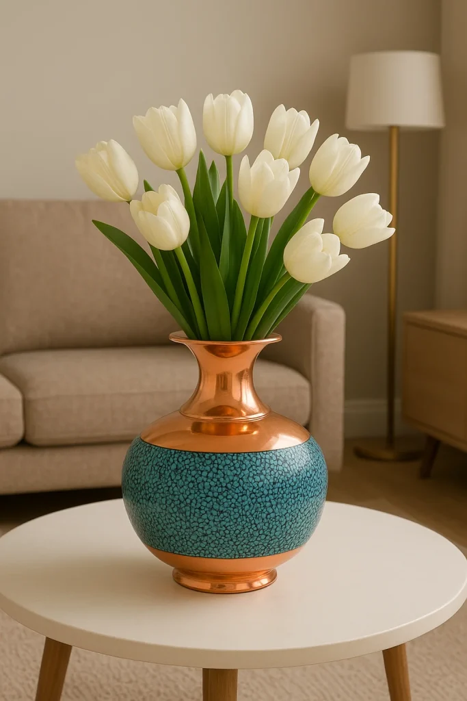 Firoozeh Kub Pomegranate Vase – Isfahan Rooh Art