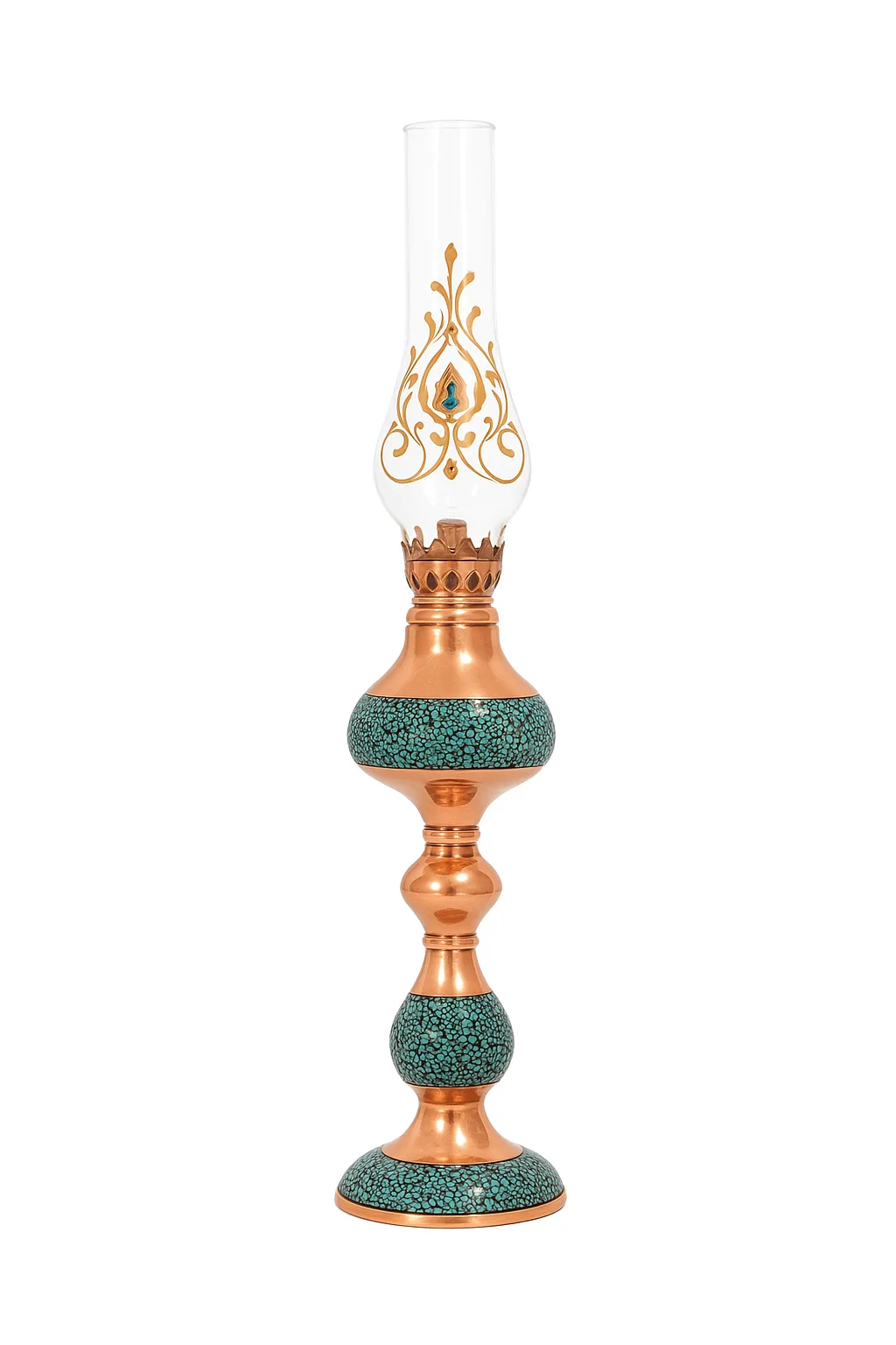 Firoozeh Kub Oil Lamp – Isfahan Rooh Art