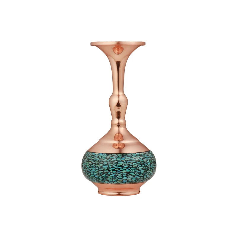 Firoozeh Kub Shalgham Vase – Isfahan Rooh Art